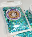 Maui Waui Wowie Hemp Leaf Glitter Shapes / 5mm Holographic Cannabis / Pot Leaves / Rave / Marijuana Weed / Ganja Sequins