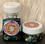 Tiny Alphabet Letters 5-6mm Shapes Glitter-Solvent Resistant / Multi-color / Personalize / Nail Art