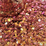 CALYPSO CHAMELEON Chunky to Fine GLITTER Mix / Color-shift / Rose to Gold / Resin Art / Holiday Crafts / 2 oz Shaker Bottle