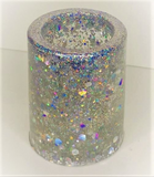 DISCO BALL HOLO Jumbo to Fine Glitter Mix / 1.75 oz. Bottle / Silver Holographic / Nail art / Chunky Opaque / Dazzling Bling