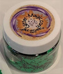 Green Tree 8mm Glitter Shapes / 1/2 oz. Pouch or 3/4 oz Jar / Lush Full Christmas Pine