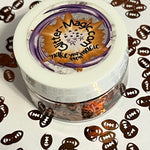 BROWN FOOTBALL Glitter Shapes / 1/3 oz. Jar / 8x5mm / Team Sports Designs / Nail Art / Snow Globes / Storyboard Tumblers