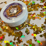LATTE CUPS W Hearts - Holographic Glitter Shapes / 4x10mm / Gold, Orange, Brown / Fall Crafts / Nail Art / Coffee Lover /Snow Globe Tumblers