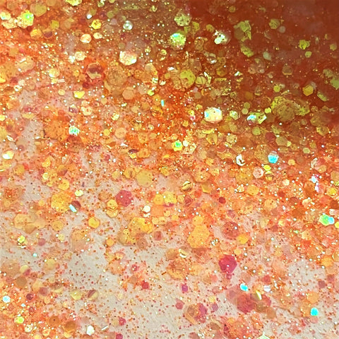 ORANGE CRUSH Iridescent Glitter Chunky Mix / Glitter Tumbler