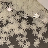 Glow-in-the-Dark Weed Leaf Glitter Shapes / Ivory to Green / 5mm Hemp Cannabis / Pot Leaves / Rave / Marijuana Weed / Ganja Sequins