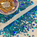 New! BLUE HOLO MOUSE Ears Glitter Shapes / 4mm / Holographic Opaque / Parties / Nail Art / Kids' Crafts / Vacation Memento