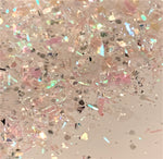 ARCTIC SNOW White Glitter Mix / EXCLUSIVE Iridescent Color Shifting / 1.75 oz Bottle/ Geode Tumblers/ Bride Crafts