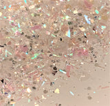 ARCTIC SNOW White Glitter Mix / EXCLUSIVE Iridescent Color Shifting / 1.75 oz Bottle/ Geode Tumblers/ Bride Crafts