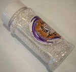 Whiteout - 2 oz. White Mirror Iridescent Fine Glitter - Geode Tumblers, Snow Scenes, Crafts, Ornaments!