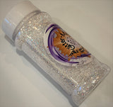 Whiteout - 2 oz. White Mirror Iridescent Fine Glitter - Geode Tumblers, Snow Scenes, Crafts, Ornaments!