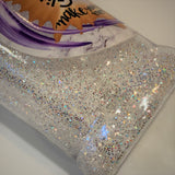 Whiteout - 2 oz. White Mirror Iridescent Fine Glitter - Geode Tumblers, Snow Scenes, Crafts, Ornaments!