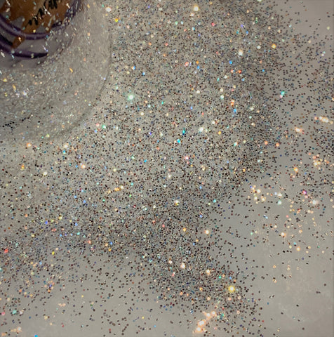 Whiteout - 2 oz. White Mirror Iridescent Fine Glitter - Geode Tumblers, Snow Scenes, Crafts, Ornaments!