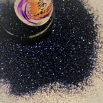 MIDNIGHT BLUE Extra-Fine Blue/Black Glitter / 2.25 oz Bottle / High Flash Opaque / Night Sky / Galaxy