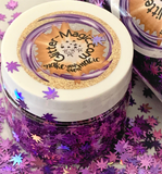 Lavender Hemp Leaf Glitter Shapes / 5mm Holographic Cannabis / Pot Leaf / Rave / Marijuana Weed / Ganja Sequins