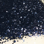 NOCTURNAL Chunky to Fine Glitter Mix / Midnight Opaque / 2 oz. Bottle / High-Flash INDIGO / Resin Art / Crafts