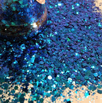 POSEIDON Chunky to Fine Mix or Extra-Fine Glitter / CHAMELEON Blue to Purple  / Opaque / Jewelry / Tumblers / Geode Coasters