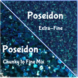 POSEIDON Chunky to Fine Mix or Extra-Fine Glitter / CHAMELEON Blue to Purple  / Opaque / Jewelry / Tumblers / Geode Coasters
