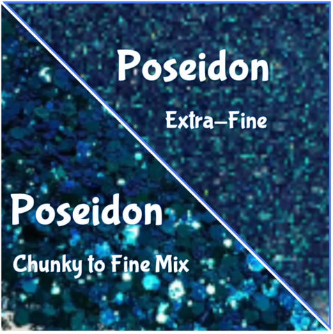 POSEIDON Chunky to Fine Mix or Extra-Fine Glitter / CHAMELEON Blue to Purple  / Opaque / Jewelry / Tumblers / Geode Coasters