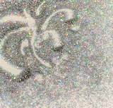 HOLO SILVER Fine Glitter / 2 oz. Bottle / 1/96 inch / HOLOGRAPHIC / Nail art / Polyester Opaque / Solvent Resistant / Safe, Non-Toxic