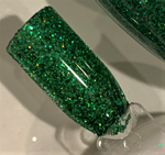 CROWN JEWEL Glitter / Green Holographic / 2 Cuts - Extra-Fine or Chunky to Fine Mix / Emerald Holo / Opaque / Pine Forest / Nail Art
