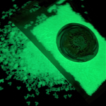 GLOW-In-The-Dark MOUSE Glitter Shapes / 4mm Ears / Birthday Parties / Nail Art / Crafts / Kids / Night UV Glow