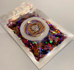 Mermaid Holo Glitter Mix-Berry Colors / Full Body Shape 14mm / Holographic / Snow Globe / Ocean Fantasy / Sea Salt Life