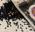 BLACK MOUSE Ears Glitter / 4mm Shapes / Birthday Parties, Nail Art / Kids' Crafts / Vacation Storyboard