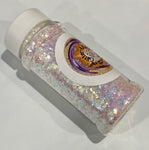 Opal Mist Rose to Lavender Shift Chunky to Fine Glitter Mix / 1.75 oz. Translucent / Ocean / Storyboard / Snow Winter White