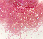 Cotton Candy Mist Iridescent Glitter Mix / 2 oz Bottle Translucent Pink Color Shift / Storyboard Snow Globes / Vivid Under Black Light