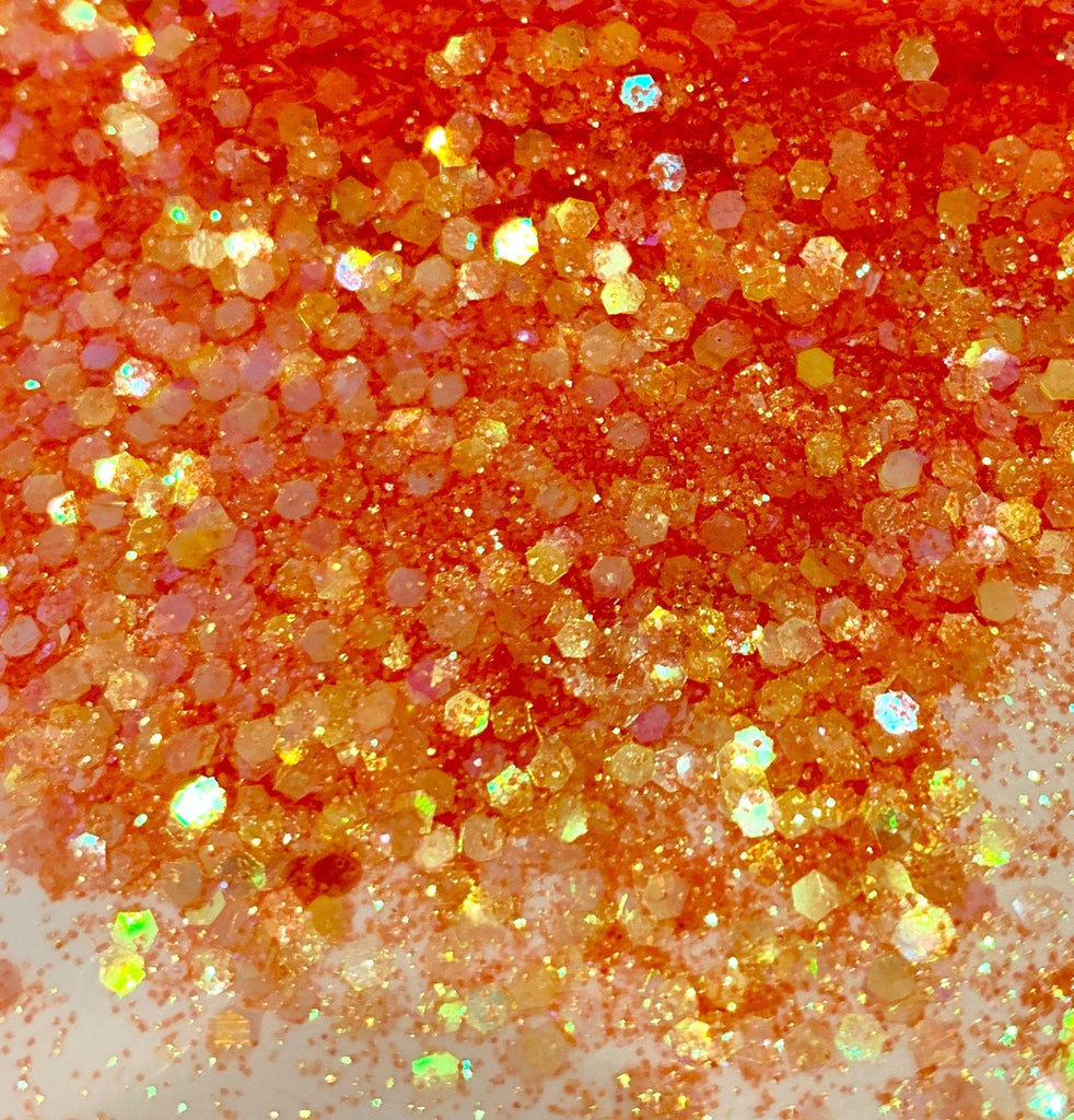 ORANGE CRUSH Iridescent Glitter Chunky Mix / Glitter Tumbler / Orange –  Glitter-Magic.com