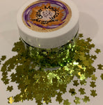 Green Sea Turtle Glitter Shapes / High Flash 8mm / Shark Week / Sea Salt Life