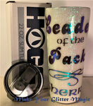 Arctic Wolf Leader of the Pack Glow-in-the-dark Stainless Tumbler / Custom Art / Personalizable