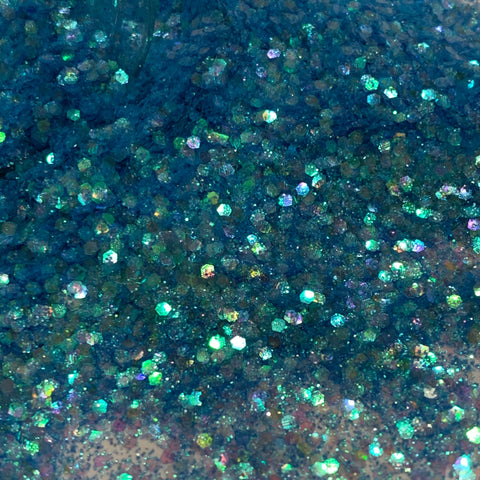 Aqua Turquoise Mist Chunky to Fine Glitter Mix /Color Shift Transluscent/ Beach Ocean Pool Designs