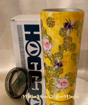 Honey Bee Tumbler - Stainless Steel Double-Walled Travel Cup with Lid / Queen Bees / Personalize