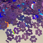PURPLE HOLO PAWS Holographic Glitter  / 10mm Shapes / 1/2 oz. Jar / Fur Babies