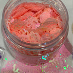 Pink Paws Iridescent Glitter / 1/2 oz. Jar / UV Glow / Nail Art Crafts / Animal Kindness / Teaching Aid /Storyboard Tumbler