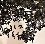 Black Bat Glitter Shapes / Parties / 5mm Nail Art / Craft for Kids