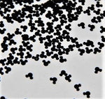 BLACK MOUSE Ears Glitter / 4mm Shapes / Birthday Parties, Nail Art / Kids' Crafts / Vacation Storyboard