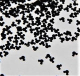 BLACK MOUSE Ears Glitter / 4mm Shapes / Birthday Parties, Nail Art / Kids' Crafts / Vacation Storyboard
