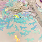 White Full body Unicorn Iridescent 15mm Glitter / Fantasy Storyboard / Parties / Nail Art / Kids' Crafts / Scrapbooking