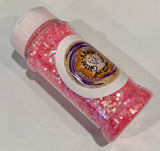 Cotton Candy Mist Iridescent Glitter Mix / 2 oz Bottle Translucent Pink Color Shift / Storyboard Snow Globes / Vivid Under Black Light