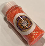 ORANGE CRUSH Iridescent Glitter Chunky  Mix / Glitter Tumbler / Orange / Solvent Resistant / Vivid Under Black Light