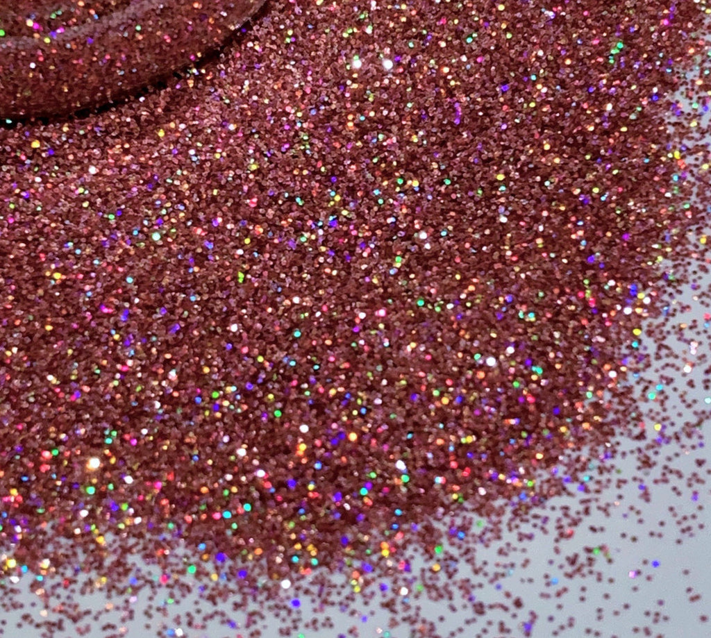 Deep Rose Holographic Extra Fine Glitter / Opaque / Fabulous