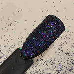 MALEFICENT Deep Purple Fine HOLO Flash Glitter / 2.25 oz. Bottle / Holographic Nail Art / Solvent Resistant / Opaque / Tumblers