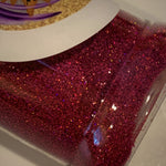 RUBY SLIPPERS FINE Holographic Glitter / 2 oz Bottle / Opaque Nail Art / Fall Winter Sparkle / Winter Bride / Geode Tumbler / Slime Crafts