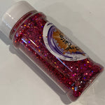 RUBY SLIPPERS CHUNKY Holographic Glitter Mix / 2 oz Bottle / Opaque / Fall Winter Sparkle / Brides / Geode Tumbler / Slime Crafts