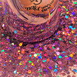 LAVENDER HALO HOLO Chunky to Fine Glitter Mix / 2 oz. Bottle Holographic / Solvent Resistant / Opaque / Geode Tumblers