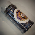 Hematite Extra-Fine Glitter / 2.25 oz Shaker Bottle / High Flash Smokey Gray