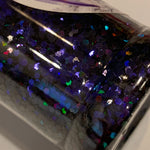 MALEFICENT Deep Purple Chunky HOLO Flash Glitter / 2 oz. Bottle / Holographic Nail Art / Solvent Resistant / Opaque / Tumblers