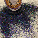 MALEFICENT Deep Purple Fine HOLO Flash Glitter / 2.25 oz. Bottle / Holographic Nail Art / Solvent Resistant / Opaque / Tumblers
